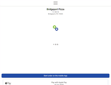 Tablet Screenshot of bridgeportpizzaonline.com